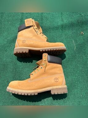 Timberland 6 Inch Premium Waterproof Boot 'Wheat' Nubuck Men’s Size 10